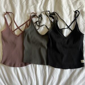 Vuori ribbed tank tops